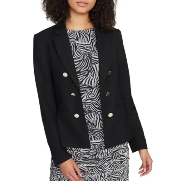 Anthropologie Jackets & Blazers - Sanctuary Academy Button Front Blazer in Black NWT